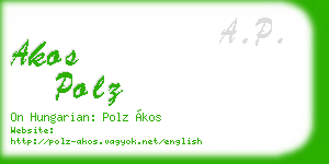 akos polz business card